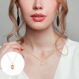 Sterling Silver Pearl Pendant Necklace Clavicle Chain Dainty Party Jewelry