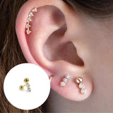 925 Silver Small Ear Piercing Stud Earrings for Women