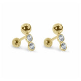 925 Silver Small Ear Piercing Stud Earrings for Women