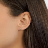 925 Silver Colorful Zircon Cartilage Stud Earrings