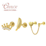 925 Silver Gemstone Pearl Earrings Butterfly Studs
