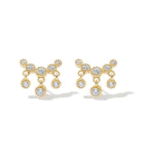 925 Silver Zircon Tassel Piercing Earring