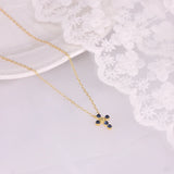 925 Sterling Silver Pink Zirconia Pendant Necklace For Women