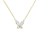 925 Silver Butterfly Necklace Chain Choker Jewelry Accessories