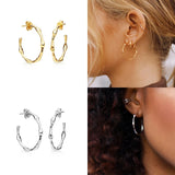 Colorful Zircon Stud Earrings for Women