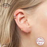 925 Silver Diamond Cartilage Ear Ring Earrings Women Piercing Jewelry