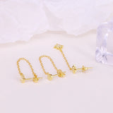 925 Silver Chain Drop Earrings Tassel Style Delicate Jewelry