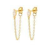 925 Silver Chain Drop Earrings Tassel Style Delicate Jewelry