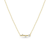 925 Silver Necklace Geometric Zircon Round Pendant