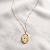 925 Silver Chain Necklace Ins Wind Compass Pendant Women Party Gift