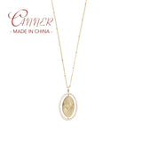 925 Silver Chain Necklace Ins Wind Compass Pendant Women Party Gift