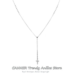 925 Silver Chocker Necklace Y-Shape Pendant Wedding Jewelry