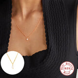 925 Silver Baroque Pearl Pendant Necklace For Woman