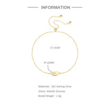 925 Silver Zircon Charm Bracelet for Women CZ Adjustable Couple Jewelry