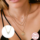 925 Silver Zircon Pendant Necklace for Women