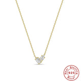 925 Silver Zircon Pendant Necklace for Women