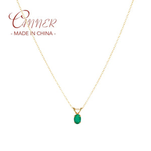 925 Silver Multilayer Paraiba Tourmaline Stone Pendant Necklace for Women