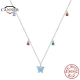 925 Silver Zircon Pendant Choker Necklace