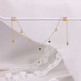 925 Silver Colorful Zircon Pendant Necklace For Women Ladies