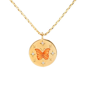 925 Silver Butterfly Pendant Necklace for Women Delicate Jewelry Chain Choker
