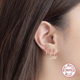 925 Silver Vintage Leopard Head Drop Earrings