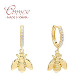 925 Silver Vintage Leopard Head Drop Earrings