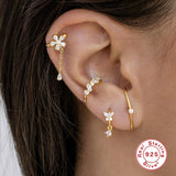 925 Silver Vintage Leopard Head Drop Earrings