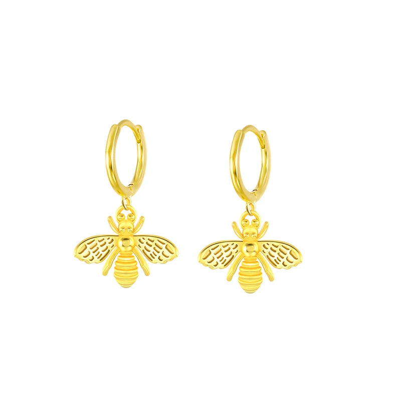 925 Silver Vintage Leopard Head Drop Earrings