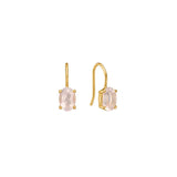 925 Silver Pink Zircon Stud Earrings For Women