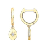 925 Silver Drop Earrings Zircon Butterfly Star Hanging Earring