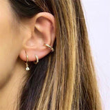 925 Silver Classic Drop Earrings Aretes 18K Wedding Party Jewelry