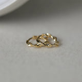 925 Silver Wave Twist Drop Earrings 18K Wedding Jewelry