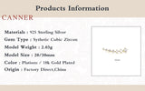925 Silver Zircon Stud Earrings for Women 20/30mm Gold/Silver Jewelry