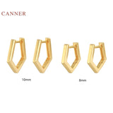 925 Sterling Silver Polygon Dangle Earrings for Women