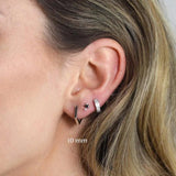 925 Sterling Silver Polygon Dangle Earrings for Women