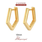 925 Sterling Silver Polygon Dangle Earrings for Women