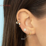 925 Sterling Silver Polygon Dangle Earrings for Women