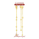 925 Silver Round Bead Ear Thread Earrings