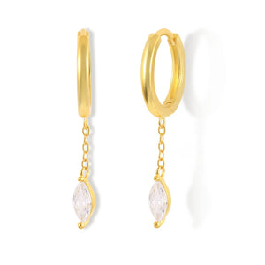 925 Silver Minimalist Zircon Earrings for Women