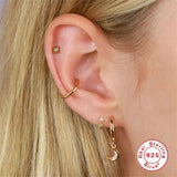 925 Silver Minimalist Zircon Earrings for Women