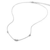 925 Silver Clear Zircon Inlaid Pendant Necklace for Women
