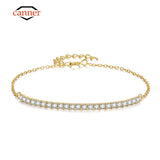 925 Silver Inlaid Charm Bracelet Women Jewelry