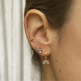925 Silver Heart Pendant Earrings Set for Women