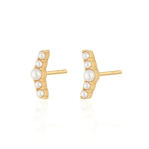 925 Silver Pearls Small Cartilage Earrings Studs 1 pair