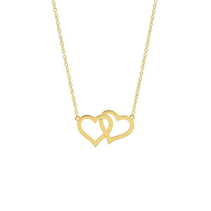 925 Silver Loves Heart Necklace & Pendant For Women Gift Jewelry For Mum