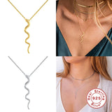 925 Silver Stars Moon Bee Pendant Necklace for Women