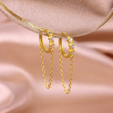 925 Silver Crystal Zirconia Small Hoop Earrings Cartilage Piercing Jewelry