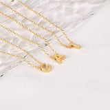 925 Silver A Initial Alphabet Pendant Necklace for Women
