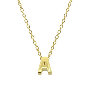 925 Silver A Initial Alphabet Pendant Necklace for Women