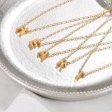 925 Silver A Initial Alphabet Pendant Necklace for Women